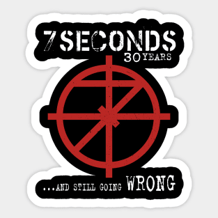 Vintage 7 seconds band Poster Sticker